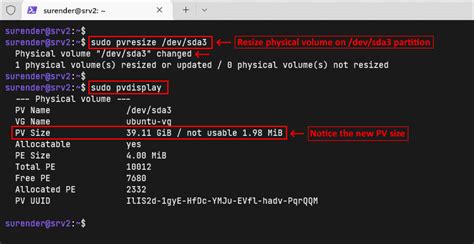 resize lv|lvm resize physical volume.